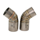 51mm Exhaust System Mid Pipe Stainless Elbow Tube For Ducati Monster 696