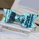 Baby Girls Women Fashionable Bow Hair Clip Glitter Headwear Decor Hair Ornaments Blue
