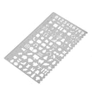 Decorative Life Symbol Graphics Painting Stencils Ruler for Scrapbooking Card DIY Crafts