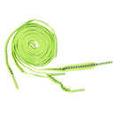 1.2m Flat Fluorescent Reflective Lace Sport Trainer Shoe Bootlace Green+Grey