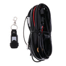 DC 9-12V LED DRL Roof Light Spotlight Wiring Harness Kit w/ Switch Relay Conversion Kit