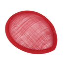 Fashionable Teardrop Shape Hat Base Fascinator Headpieces Base Costume Making Head Dress Millinery Craft DIY Red