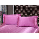2x Silky Soft Satin Standard Pillow Cushion Cover Pillowcase Bed Decor-Plum