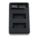 Dual Battery Charger for Canon LP-E12, Compatible with Canon EOS M, M2, M10, M50, M100, 100D, Kiss M, Kiss X7, Rebel SL1, PowerShot SX70 HS Cameras