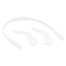 Kids Children Outdoor Sports Sunglasses Glasses Soft Silicone Band Strap + Pack of 2PCS Anti Slip Ear Hooks Holder White