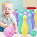 12Pcs Plastic Mini Bowling Ball Play Set Kids Indoor Outdoor Game Toy Gift