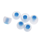 3.8mm Silicone In-Ear Earphone Covers Earbud Tips 3pairs Profession Protect Your Ears(Transparen Blue)