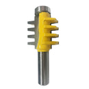 2Pieces 1/2'' 1/4'' Shank Variable Finger Joint Router Bit Glue Joint Cutter Woodworking