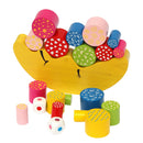 Kids Moon Balancing Wooden Blocks Stacking Game Toys Baby Early Educational Toy Birthday Gift
