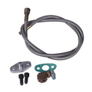 Aluminum Alloy Oil Feed Line Adapter Kit For Universal T3 Turbo Turbocharger (Half Set)