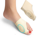 Women's Gel Toe Bunion Orthotics Pad Protector Sleeves Hallux Valgus Corrector Beige