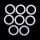 8 Pieces 38mm Plastic DIY Crochet Ring Circle Hook Craft Tool Accessory for Handbag Car Seat
