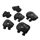 6 Pcs Adults Inline Skating Skateboard Knee Wrist Guard Elbow Pad Protective Set