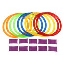 Small Size 10 Rings & 10Ring Clips Twister Hopscotch Multi-color Active Play