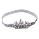 Baby Girls Newborn Princess Shower Party Photo Props Headwear Cute Crown Elastic Headband Silver