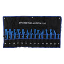 27pcs Car Audio Trim Door Panel Dashboard Clip Removal Scraper Pry Kit Blue
