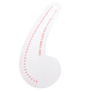 12.2 inch Long Comma Shaped Hard Plastic French Curve Ruler Sewing Tools by Garment Multi functional Grading Scale