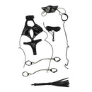 1/6 Black PU Leather SM Lingerie Suit Set for 12'' Phicen Female Figure Body