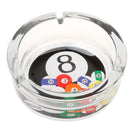 Transparent Round Billiard Ball Ashtray Glass Ashtray 12.5cm