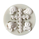 DIY Halloween Skull Silicone Fondant Cake Mold Cupcake Topper Decorating Tools Chocolate Mould for Children Party Cake Decoration