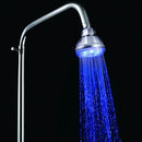 LED Shower Top Round Head Rain Home Water Bathroom Fixtures Sprayer Decor