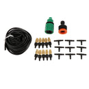 Outdoor Misting Cooling System Kit for Greenhouse Garden Patio Waterring Irrigation, 16.4FT (5M) Misting Line + 10PCS Copper Heads + 9PCS Nozzle Tee