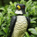 Realistic Decoy Pest Control Garden Scarer Scarecrow Shaking Head Falcon