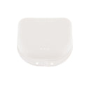 Tooth Orthodontic Retainer Denture Storage Case Mouthguard Box Tray White