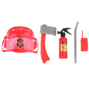 5PCS Pretend Play Fire Chief Role Playing Tool Hat Set Fancy Dress Accessories Kids Toy Educational
