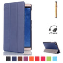 Folding Folio Case Holder Cover for 8inch Huawei Tablet+OTG Cable Blue