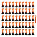 50Pcs 2-6mm Tile Leveling System Kit T Leveler Tile Spacer T Wall Floor Tool