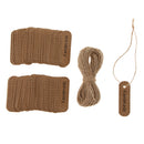 100pcs Handmade Vintage Kraft Paper Hanging Gift Tag Labels Christmas Party