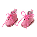 Adorable Casual PU Leather Boots Shoes for 1/6 Blythe Doll Costume Accessory Pink