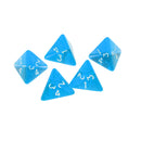NEW Multi-Sided Dice 5pcs/set TRPG Dungeons & Dragons D4 Play Games Blue