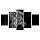 5PCS/Set Canvas Painting for Home Bedroom Cafe Hotel Room Wall Art Wall Decor Paintings Lion Print Charms 30*40/60/80cm
