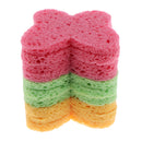 10pcs Facial Wash Makeup Remover Face Cleanser Sponge Puffs Exfoliator Scrub