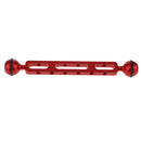 7.87'' / 20cm Aluminum Dual Ball Joint Extension Arm For Diving Underwater Camera Red