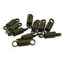 10 Piece Stainless Steel Coiled Spring Connector Keychain Key Holder Lanyard