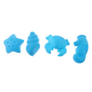 Kids Beach Sand Toy 4pcs Sea Creatures Molds Set Sand Play Set for Todders