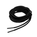 3mm Waxed Cotton Round Shoelaces Dress Party Accessory Black 80cm