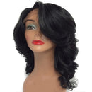 Long Synthetic Full Head Front Lace Wavy Curly Hair Wigs Daily Wedding Wear 50cm