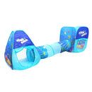 Kids 3-in-1 Indoor Outdoor Pop Up Folding Playhouse Tunnel Play Tent Toy Birthday Gift