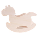 DIY Wooden Horse Pen Holder Photo Frame Clay Color Mud Crafts Accessories
