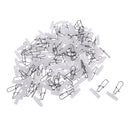 100pcs Fishing Line Sinker Slides Fishing Snap with Hooked Snap Delicate Mini Design