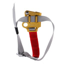Gold Left Foot Ascender Riser Rock Climbing Mountaineering Caving Equipment Gear for 8-13mm Rope