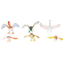 6Pcs Bird Simulation Figures Toy Play Set, Plastic Birds Toy, Eagle, Swan, Owl, Kingfisher, Parrot and Woodpecker