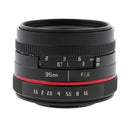 Fully Multi-coated Fixed Lens Manual Focus for Panasonic Olympus Camera 35mm F1.6 Clear Blur Background Effect