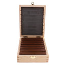 8 Pairs(16 Pieces?Precision Steel Parallel Set with Wooden Case 12 mm, 17 mm, 22 mm, 25 mm, 28 mm, 32 mm, 36 mm, 38 mm