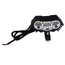 30W T6 3 LED Motorcycle Boat Remote Spotlight Fog Light Driving Headlight