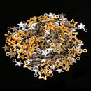 150x Retro Alloy Star Charms Pendant For Crafting Jewelry Making Accessories